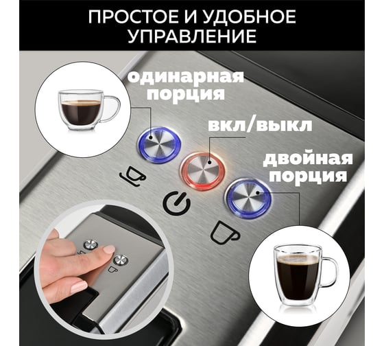 Мультикапсульная кофеварка GFGRIL 3 в 1 GFC-C300