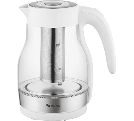 Чайник Pioneer стекло KE802G white