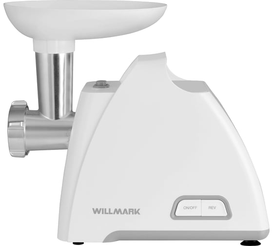 Электромясорубка Willmark WMG-2083W 2200 Вт, 2 решётки, реверс, белая 2001107