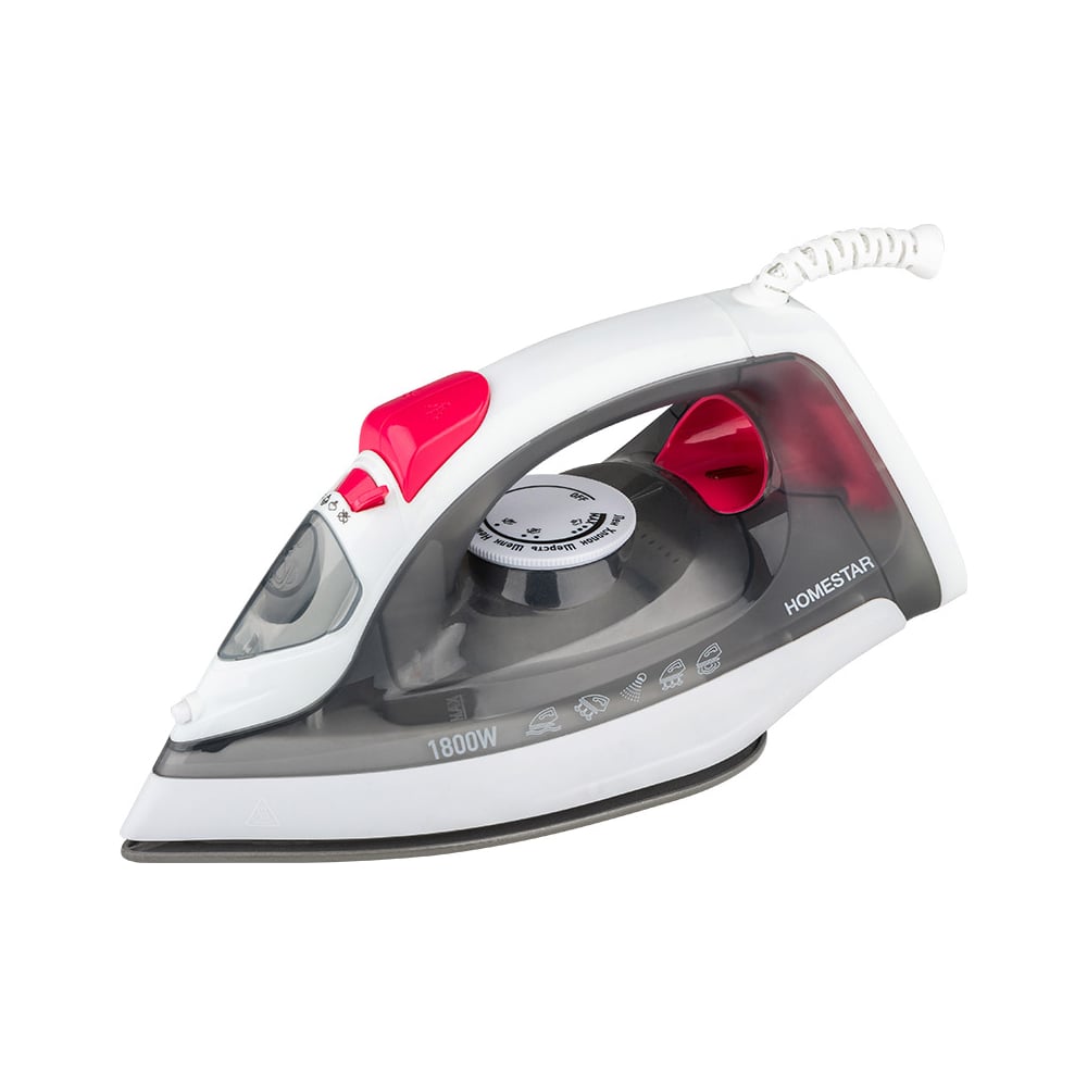 Утюг Homestar hs-4012 серый 1800 Вт, пар, спрей, паровой удар ...