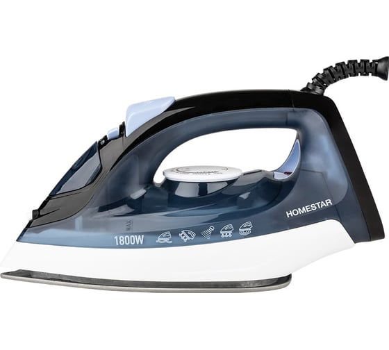 Утюг Homestar hs-4012 синий 1800 Вт, пар, спрей, паровой удар, самоочистка, керамическая подошва 105545