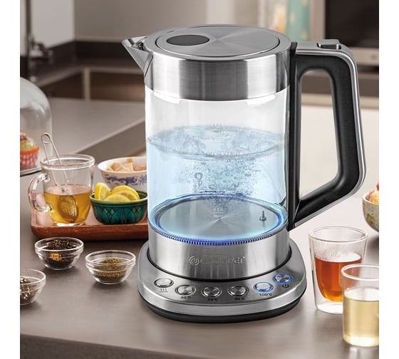 Электрический чайник ENDEVER Skyline KR-366G серебристый 90399