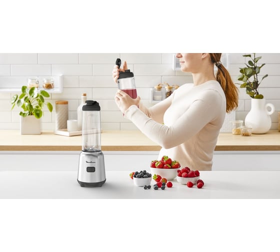 Стационарный блендер MOULINEX LM15FD10 300 Вт серебристый/черный 1837795