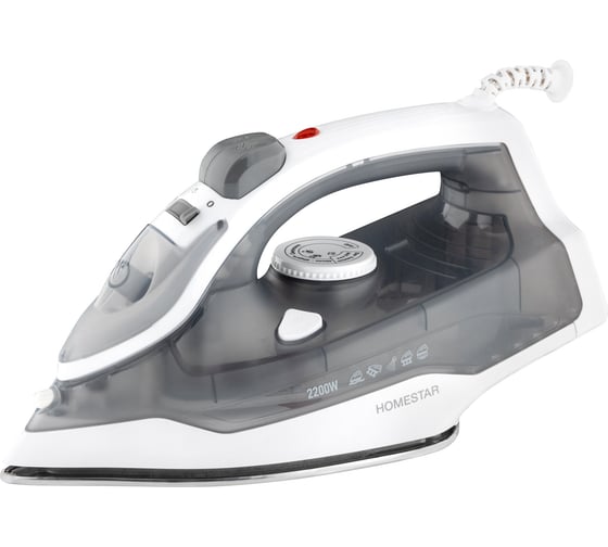 Утюг Homestar hs-4011 серый 2200 Вт, пар, подошва нержавеющая сталь, антинакипь, капля стоп 105381