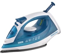 Утюг Homestar hs-4010 бело-синий 2000 Вт, пар, тефлоновая подошва, антинакипь 105378