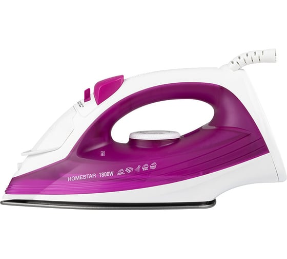 Утюг Homestar hs-4007 1800 Вт, пар, спрей, паровой удар, самоочистка, тефлоновая подошва 105315