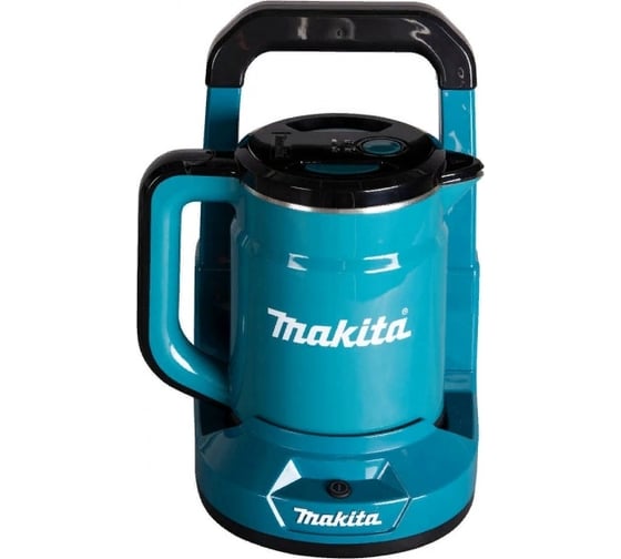 Аккумуляторный чайник Makita LXT 2x18В, объем 800 мл, клапан в крышке, метал. фильтр, док-станция DKT360Z