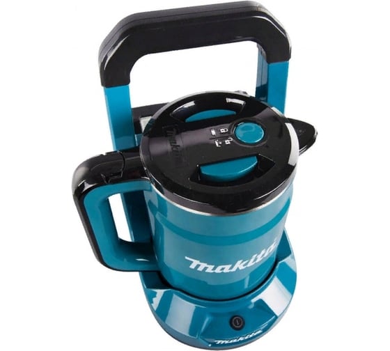 Аккумуляторный чайник Makita LXT 2x18В, объем 800 мл, клапан в крышке, метал. фильтр, док-станция DKT360Z