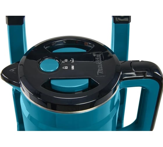 Аккумуляторный чайник Makita LXT 2x18В, объем 800 мл, клапан в крышке, метал. фильтр, док-станция DKT360Z