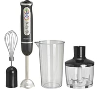 Блендер Delta LUX DL-7039B черный, 800 Вт, регулировка скорости, турбо, стакан, венчик, измельчитель 8 0R-00001831