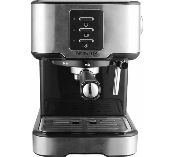 Рожковая кофеварка Delta LUX DE-2001 черный, 850 Вт, объем 1,5 л, 15 бар 2 Р1-00005952