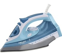 Утюг Delta LUX DL-712 белый с серо-голубым, 2400 Вт, керамика, антикапля, антинакипь, 350 мл 8 0R-00001120