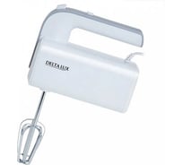 Миксер DELTA LUX DE-7702 белый с серым, 400 Вт, 4 насадки, 5 скоростных режимов (24) Р1-00007764