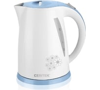Чайник Centek пластик, 1.7 л, 2200 Вт CT-1006 LB