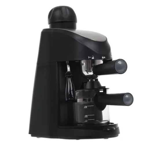 Кофеварка Delta LUX DL-8150К рожковая, черный, 5 бар, капучино, эспрессо, 240 мл 4 0Р-00015400