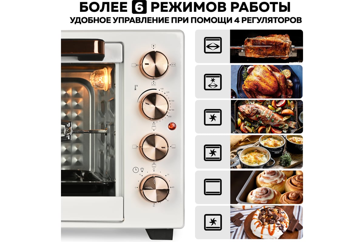 Многофункциональная мини-печь GFGRIL GFO-38W