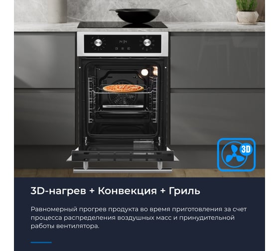 Электрический духовой шкаф ZUGEL ZOE452X