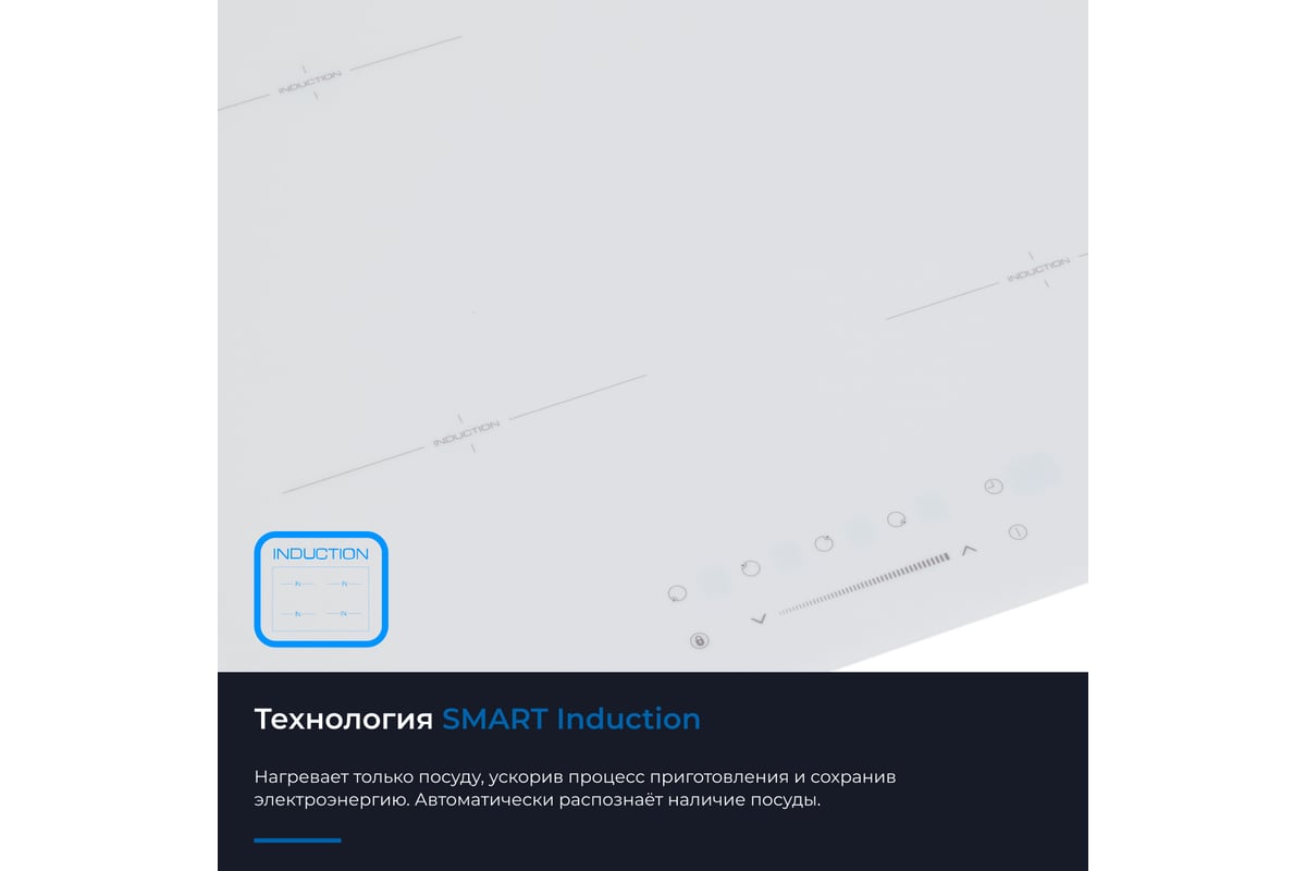 Индукционная варочная поверхность ZUGEL ZIH604W - выгодная цена, отзывы ...