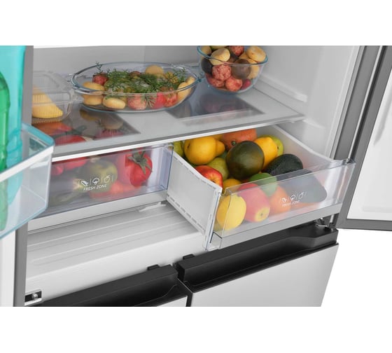 Комбинированный холодильник ZUGEL Cross Door ZRCD430X