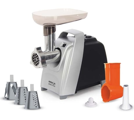 Электромясорубка Аксион М61.03 черно-серебристая 4607159824172