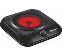 Настольная плитка SAKURA SA-7165BK 1конф стеклокерамика, инфракрасная РТ-00069437