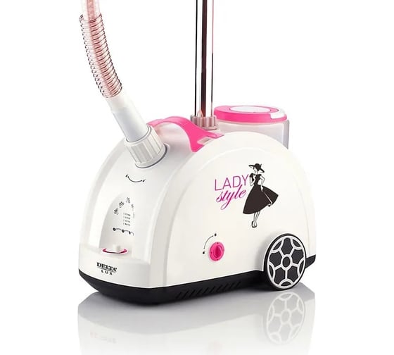 Паровая станция Delta LUX DL-858PS электрическая, белая с розовым, 2000 Вт, резервуар для воды, 1.5 л (2) 0R-00001307