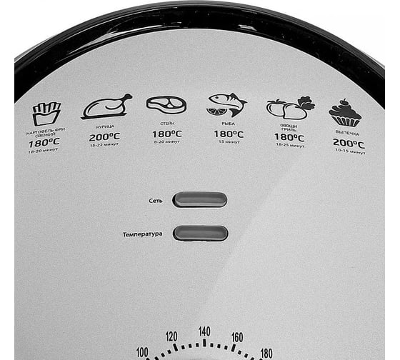 Мультипечь Delta LUX DE-6101 черный, таймер, чаша 3,2 л, корзина 2,5 л (2) Р1-00005595