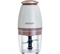 Измельчитель Delta LUX DL-7419 бежевый с коричневым, 350 Вт, двойной ножевой блок, чаша 700 мл (15) 0R-00006631