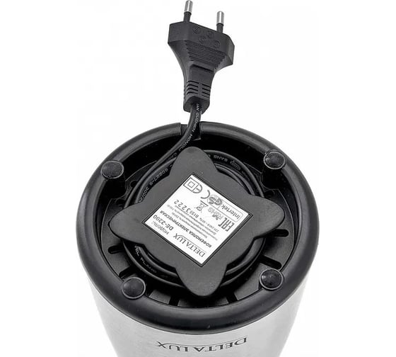 Кофемолка Delta LUX DE-2200 нержавеющий корпус, 250 Вт, емкость для зерен 50 г (12) Р1-00005922
