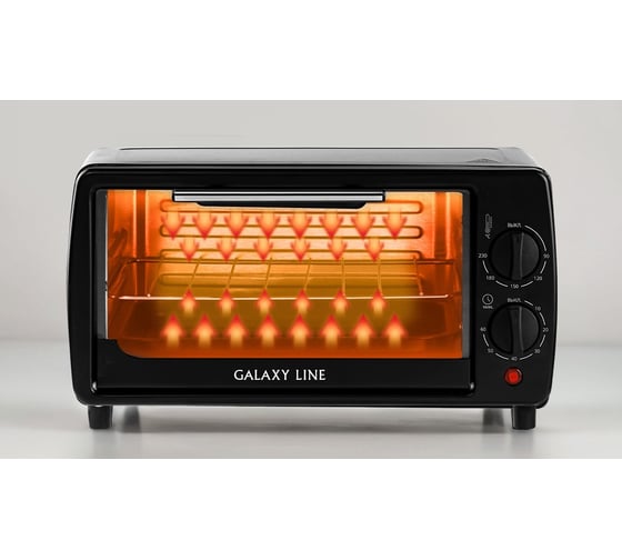 Мини-печь Galaxy Line gl 2625 черный 1000 вт, объем 8 л 7022026252