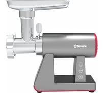 Мясорубка Sakura SA-6427G Premium 2400 Вт, реверс, 2 скорости, комплект насадок РТ-00069703