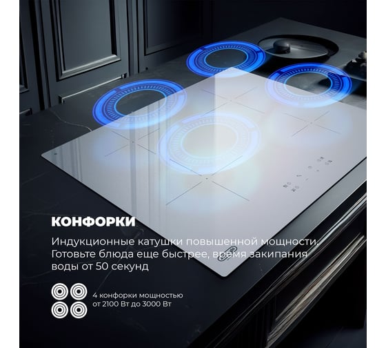 Индукционная варочная панель De'Longhi PIB 62 RUS К00000000022