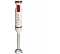 Блендер Аксинья КС-320 белый с красным 1000 Вт, насадка и нож из нержавеющей стали, 12 Р1-00012413