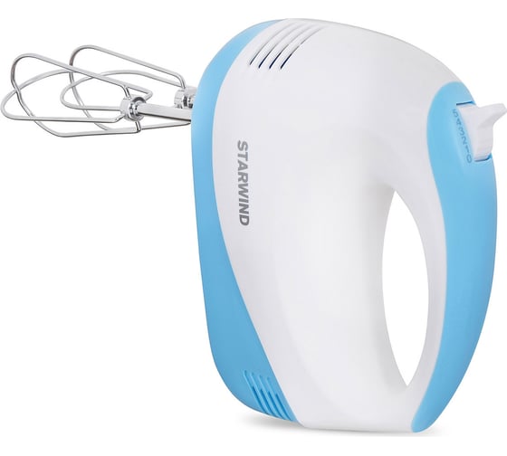 Ручной миксер STARWIND SHM-261 250 Вт, белый/голубой 1368209