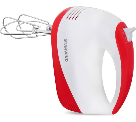 Ручной миксер STARWIND SHM-251 250 Вт, белый/коралловый 1368212