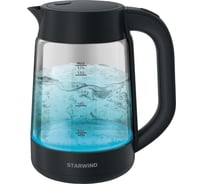 Чайник STARWIND SKG4030 1.7 л, 2200 Вт, черный, стекло 1905864