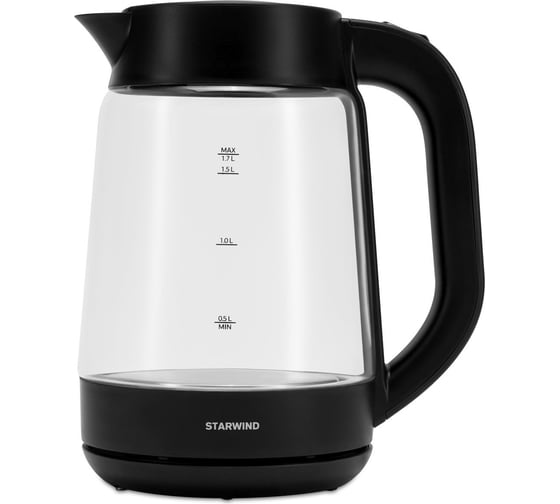 Чайник STARWIND SKG4030 1.7 л, 2200 Вт, черный, стекло 1905864