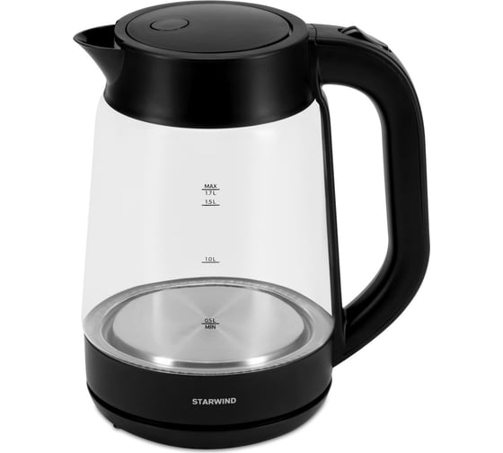 Чайник STARWIND SKG4030 1.7 л, 2200 Вт, черный, стекло 1905864