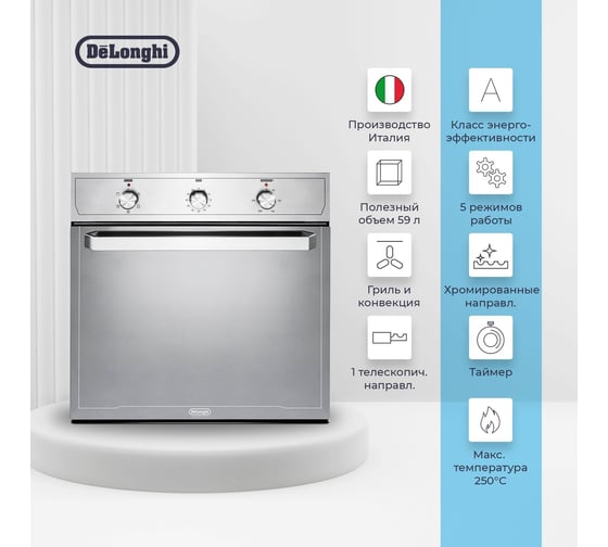 Электрический духовой шкаф SLM 50 RUS De'Longhi 1005699