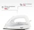 Утюг Atlanta с пароувлажнением ATH-5542 white 9