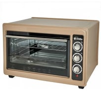 Электрическая духовка с термостатом Delta D-0123 бежевая, 1300 Вт, 37 л Р1-00019235