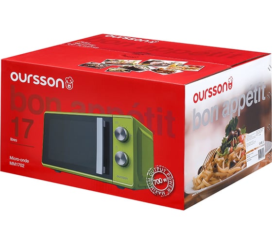 Микроволновая печь OURSSON зеленое яблоко MM1702/GA