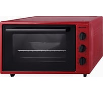 Мини-печь Willmark WOF-505R 50 л, конвекция, эмалированная внутренняя поверхность, лампа, таймер, красный, 1500 Вт 1002189