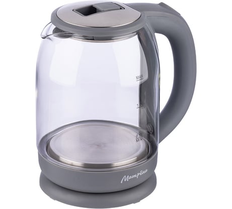 Электрический чайник Матрёна MA-154 1.8 л стекло серый 105228