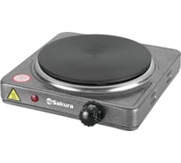 Электроплитка SAKURA ПЭ-09 1500 Вт, 185 мм, 1 конфорка, диск, графит РТ-00068504