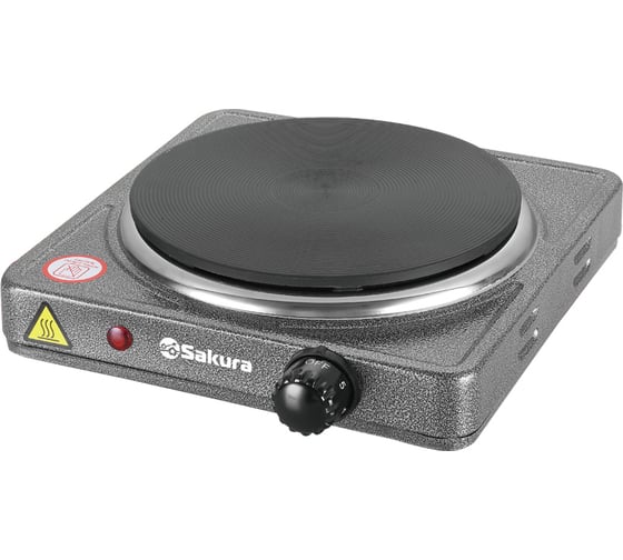Электроплитка SAKURA ПЭ-09 1500 Вт, 185 мм, 1 конфорка, диск, графит РТ-00068504 1