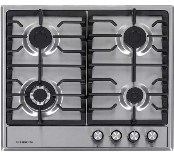 Металлическая газовая варочная панель Delvento grata 60 см V60V41M011 1