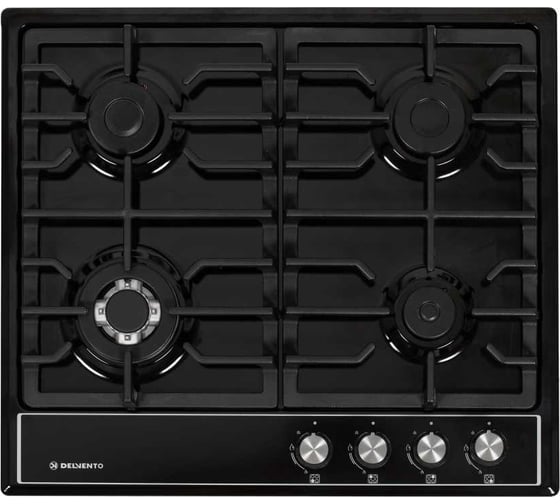 Металлическая газовая варочная панель Delvento grata 60 см V60V41B011 1