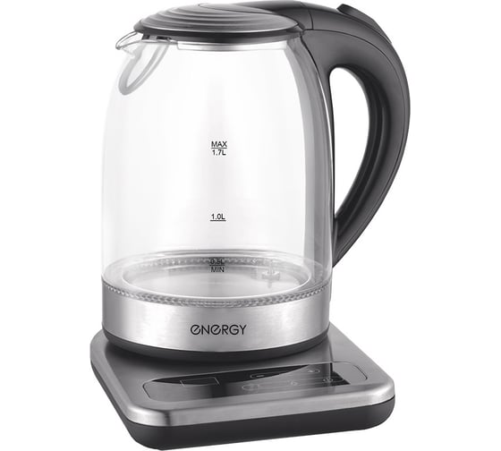 Чайник ENERGY e-220e 1.7 л стекло, на подставке 164150 1