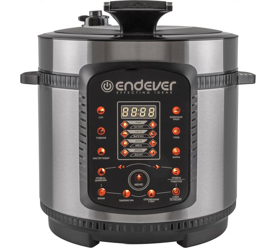 Электрическая скороварка-мультиварка Endever Vita-99, черный/стальной, 2 шт в упаковке 90400